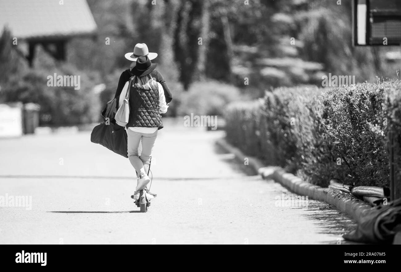 Florencial Vega of Mexico competing at the Pan American Show at Spruce Meadows in Calgary, Alberta, Canada on June 28, 2023. Stock Photo