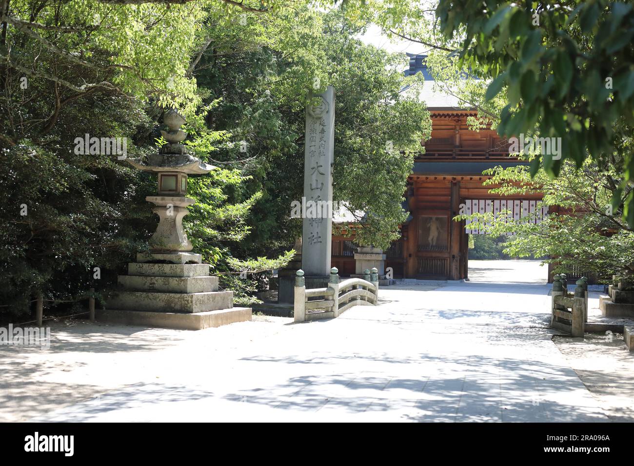 Oyamazumi Shrine, located on the island of Omishima (Ehime prefecture) in the Seto Inland Sea, Japan Stock Photo