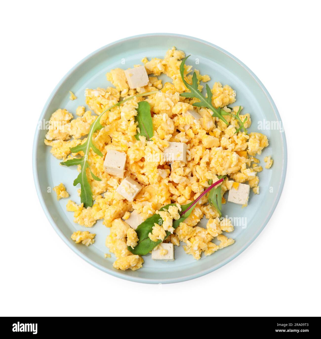 Delicious Plate of Scrambled Eggs and Bacon Isolated on a Transparent  Background Stock Illustration