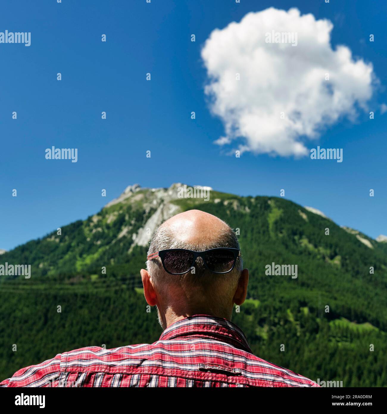 Bald man rear view hi-res stock photography and images - Alamy