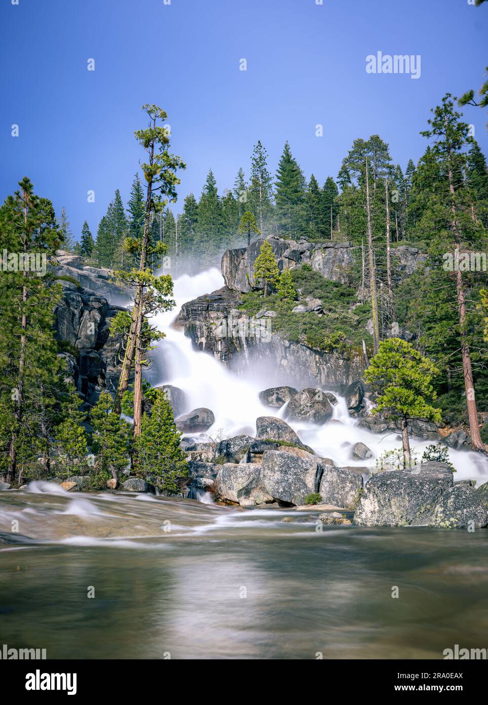 Bassi Falls in El Dorado County, California. Stock Photo