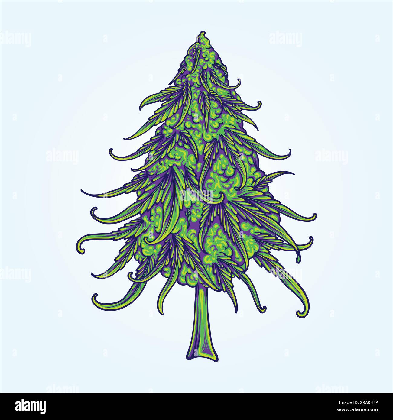 Antique cannabis sativa aesthetics in bloom vector illustrations for your work logo, merchandise t-shirt, stickers and label designs, poster, Stock Vector