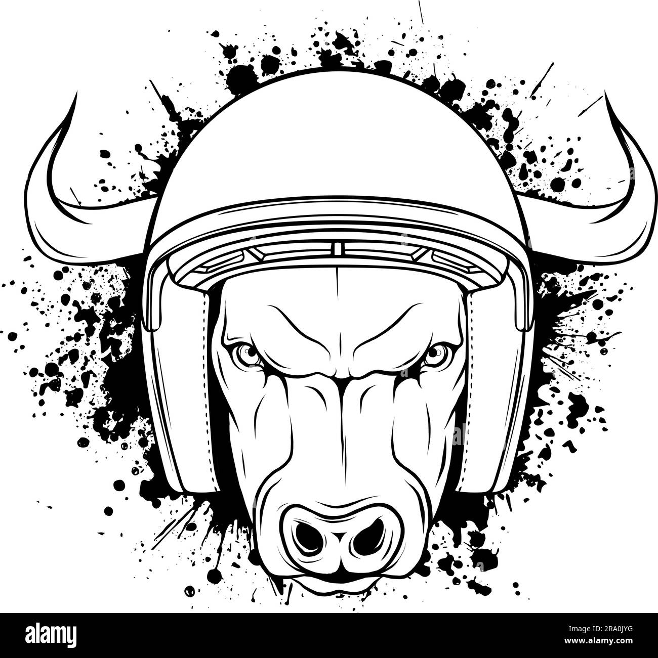 black and white of cow head design Stock Vector Image & Art - Alamy