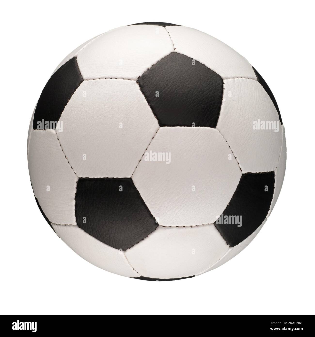 A Soccer ball with black pentagons and white hexagons Stock Photo Alamy