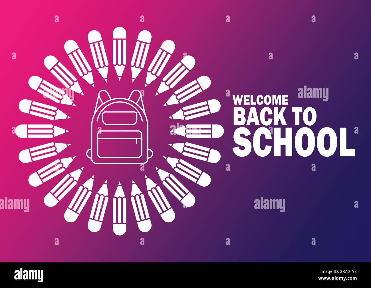 back to school Vector illustration. for greeting card, poster