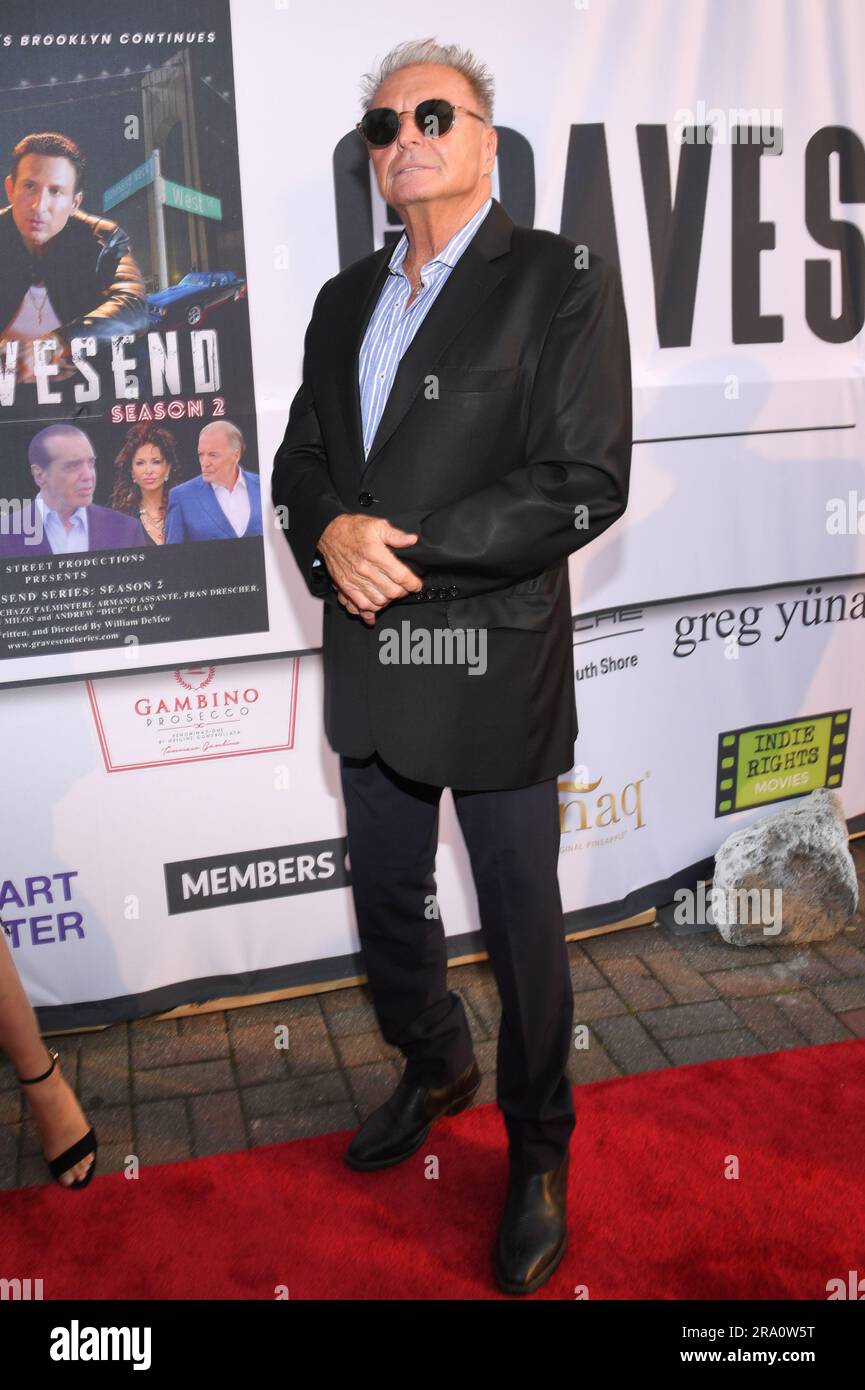 New York, USA. 29th June, 2023. Armand Assante walking the red carpet at 'Gravesend Season 2' premiere at Floral Terrace in New York, NY on June 29, 2023. (Photo by Efren Landaos/Sipa USA) Credit: Sipa USA/Alamy Live News Stock Photo