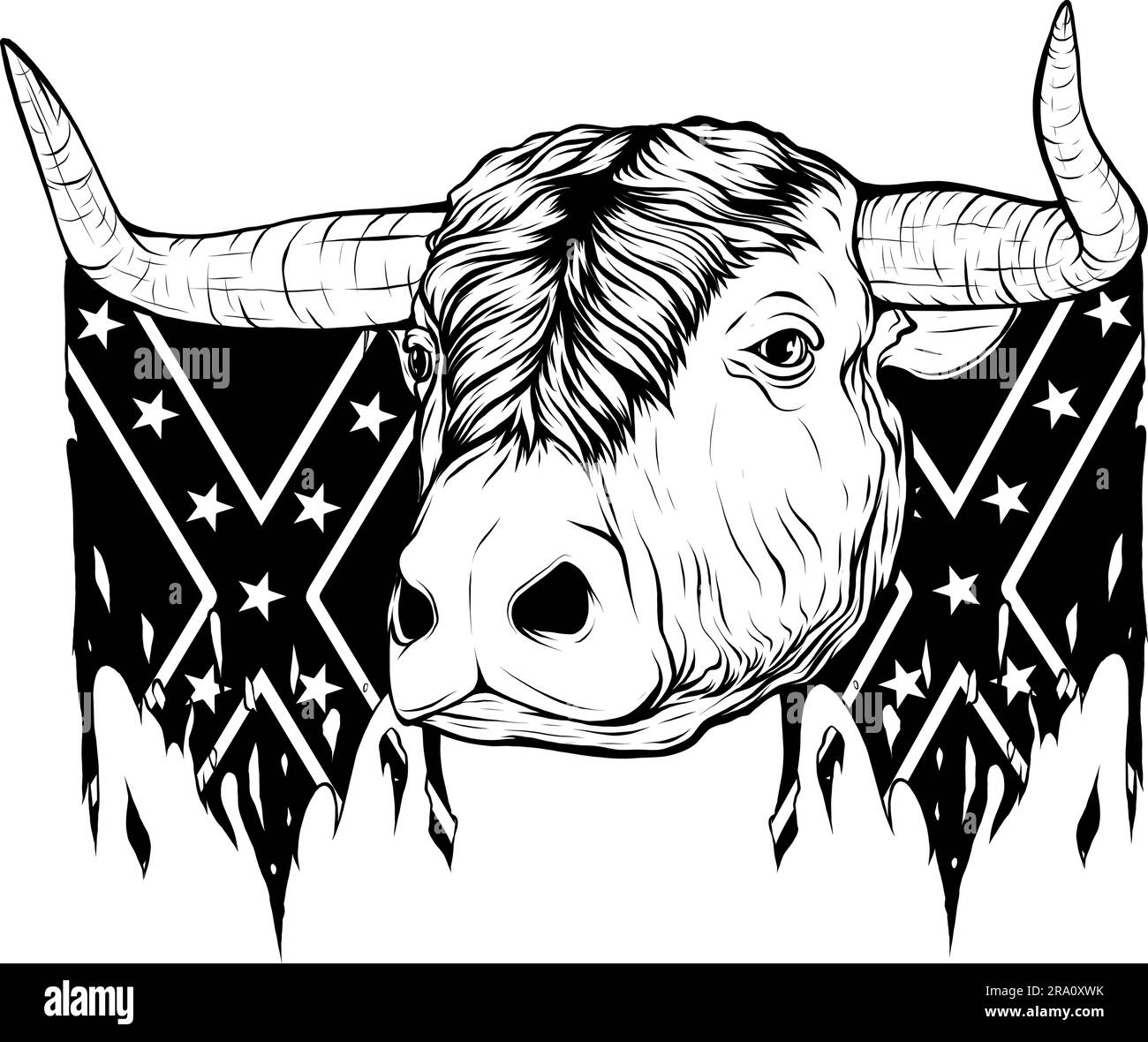 black and white of cow head design Stock Vector Image & Art - Alamy
