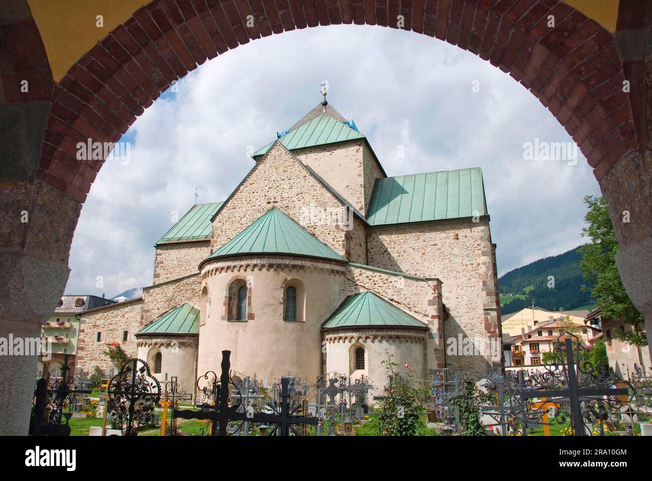 Church, San Candido, San Candido, Trentino-Alto Adige, South Tyrol, Italy Stock Photo