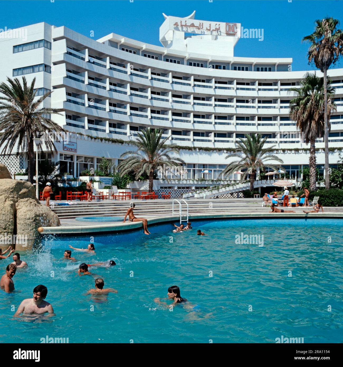 Swimming pool, Hotel El Hanna, Sousse, Tunisia Stock Photo Alamy