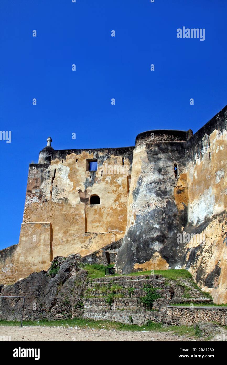 Fort Jesus in Mombasa, Kenya, built by the Portuguese in 1593, today