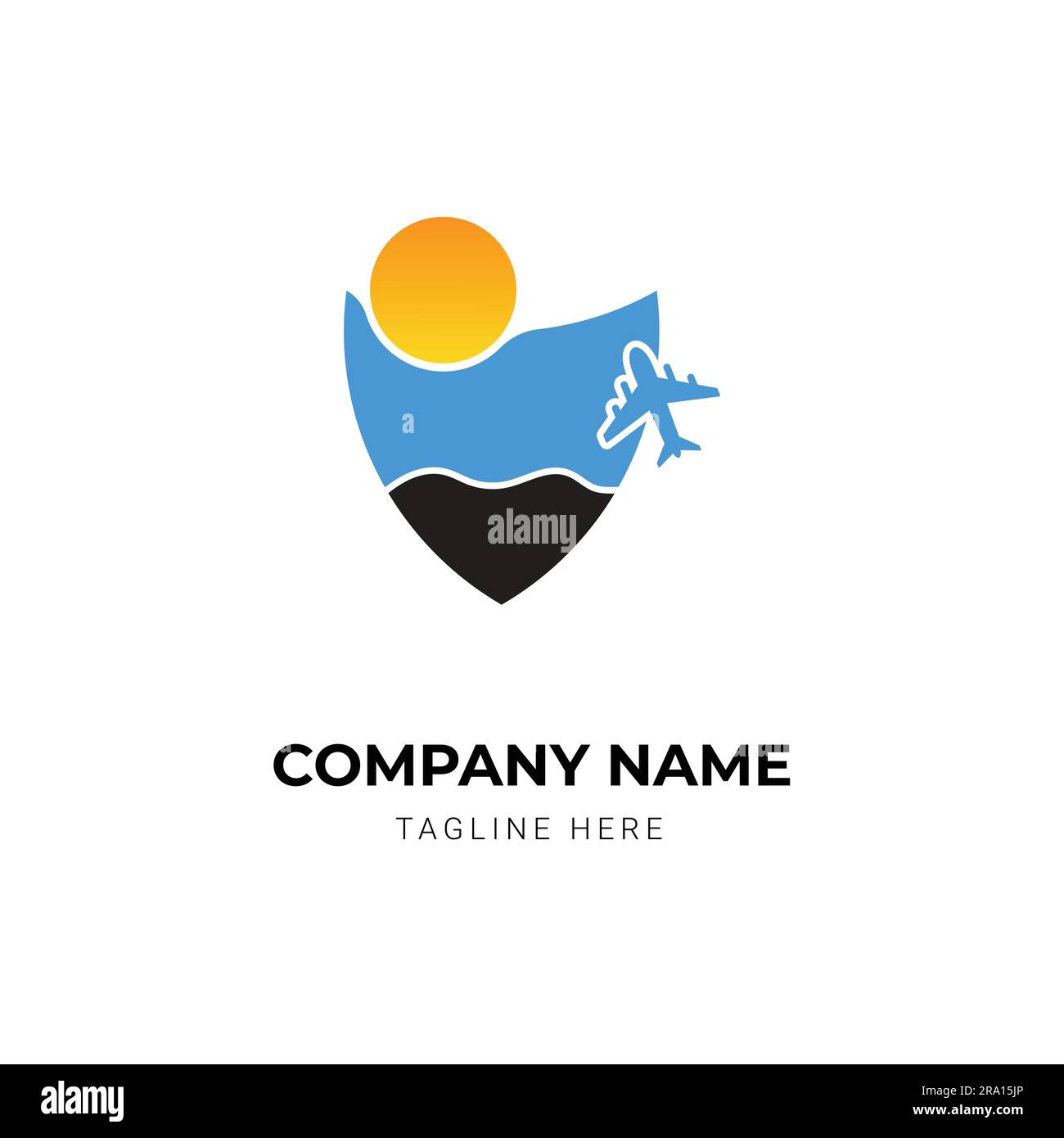 tour-and-travel-logo-design-stock-vector-image-art-alamy