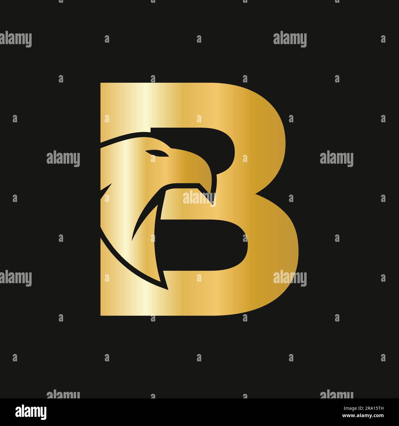 Letter B Eagle Logo Design. Transportation Symbol Vector Template Stock ...