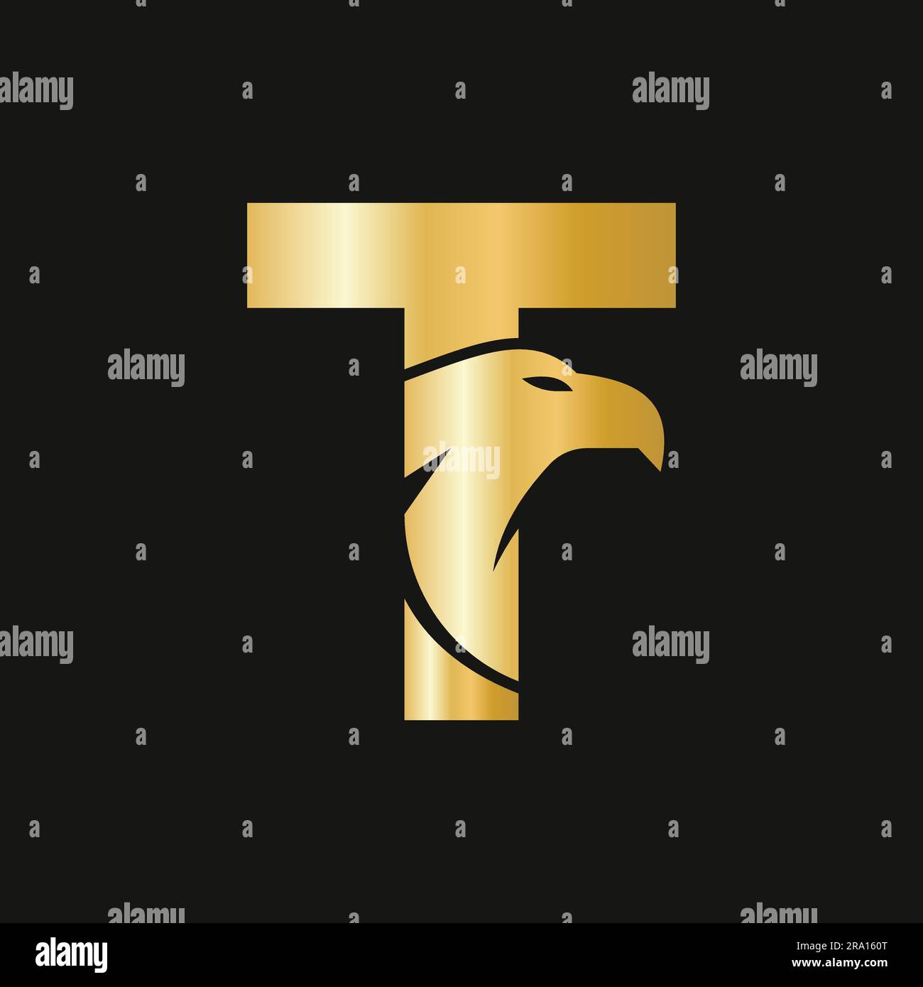 Letter T Eagle Logo Design. Transportation Symbol Vector Template Stock ...