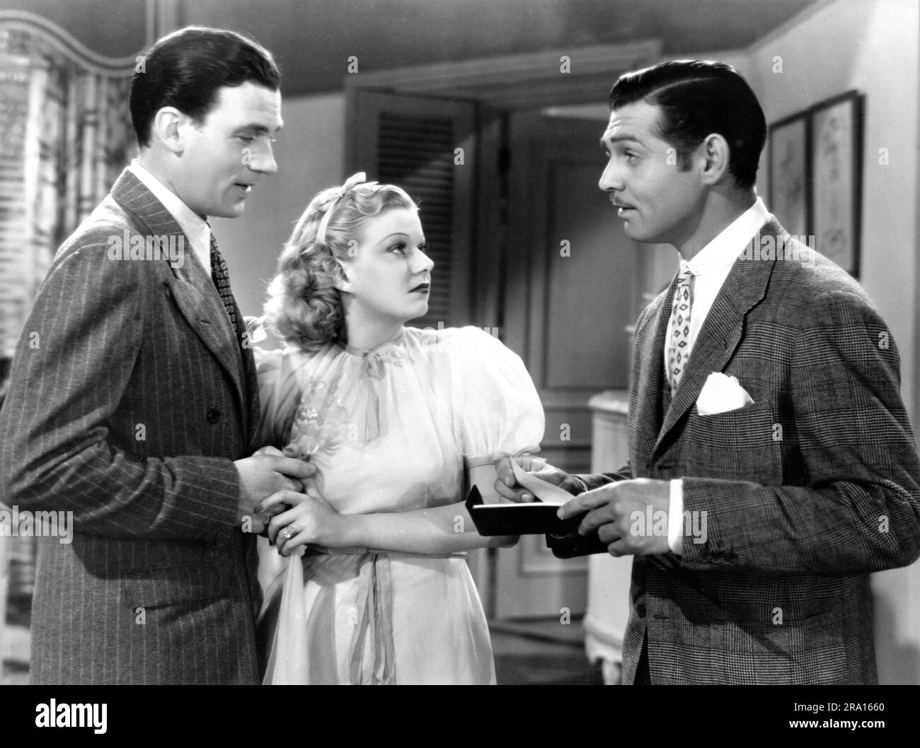 WALTER PIDGEON JEAN HARLOW and CLARK GABLE in SARATOGA 1937 director