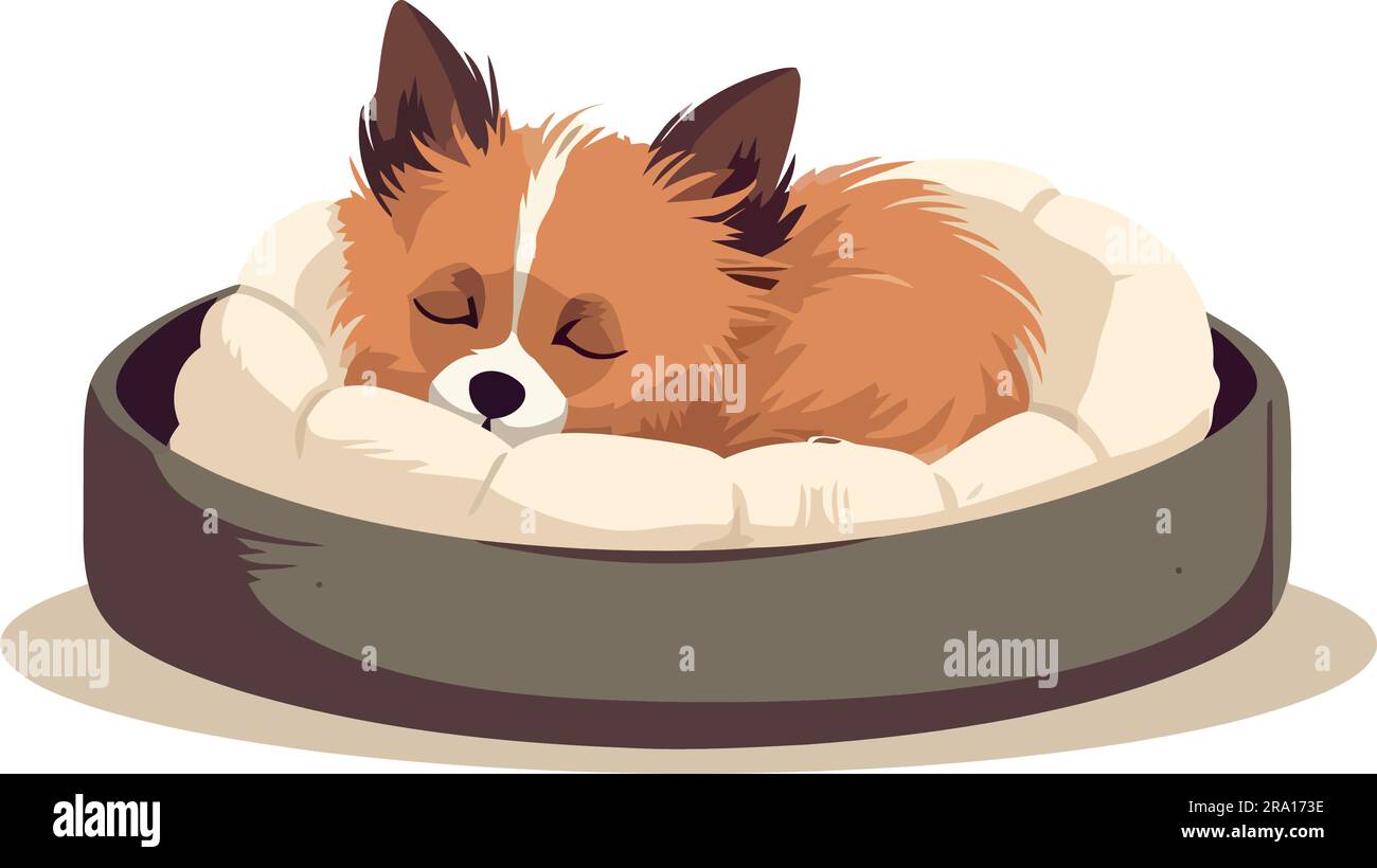 Puppy on the lap Stock Vector Images - Alamy