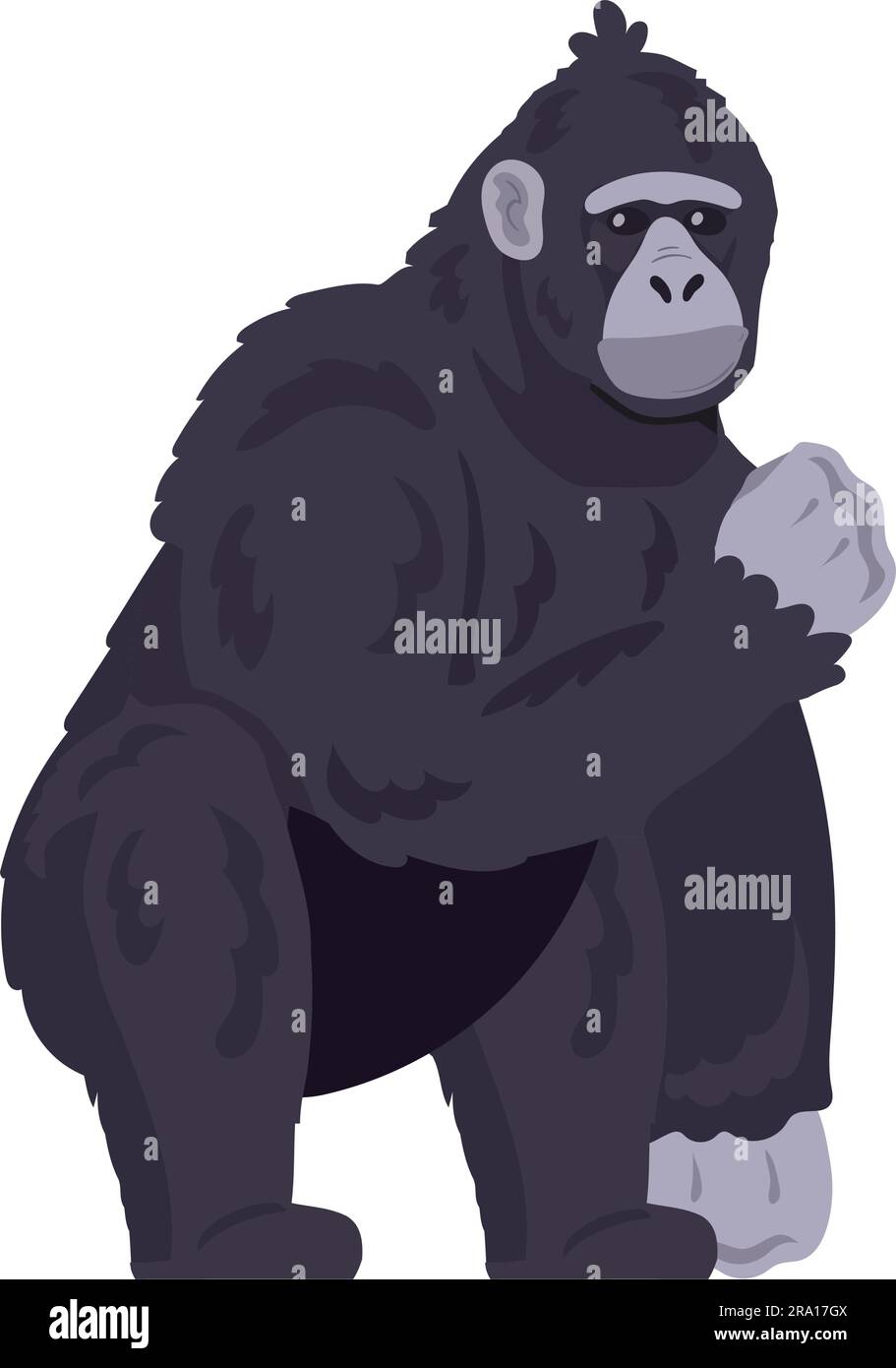 Cute monkey animal sitting Stock Vector Image & Art - Alamy