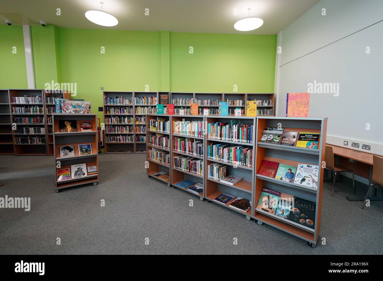 A general view of the library during the official opening of HMP Fosse Way, the new Category C prison in Leicester. Picture date: Thursday June 29, 2023. Stock Photo