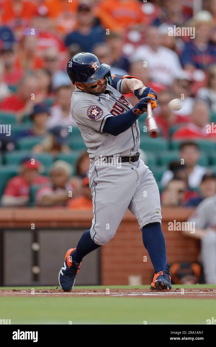 St. Louis, MO. USA; during an MLB game on Thursday, June 29, 2023 at Busch Stadium.  The Astros beat the Cardinals 14-0. (Kim Hukari/Image of Sport) Stock Photo