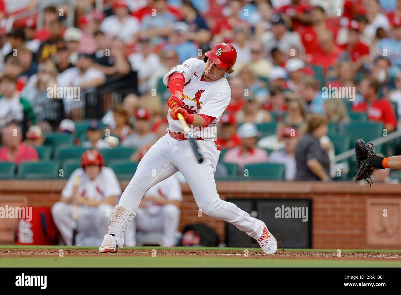 St. Louis Cardinals' Brendan Donovan (33) in action during a baseball game  against the Philadelphia Phillies, Saturday, July 2, 2022, in Philadelphia.  (AP Photo/Laurence Kesterson Stock Photo - Alamy