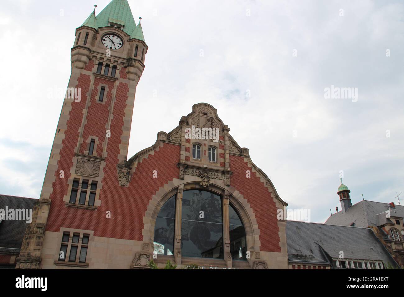 railway station in colmar in alsace (france) Stock Photo
