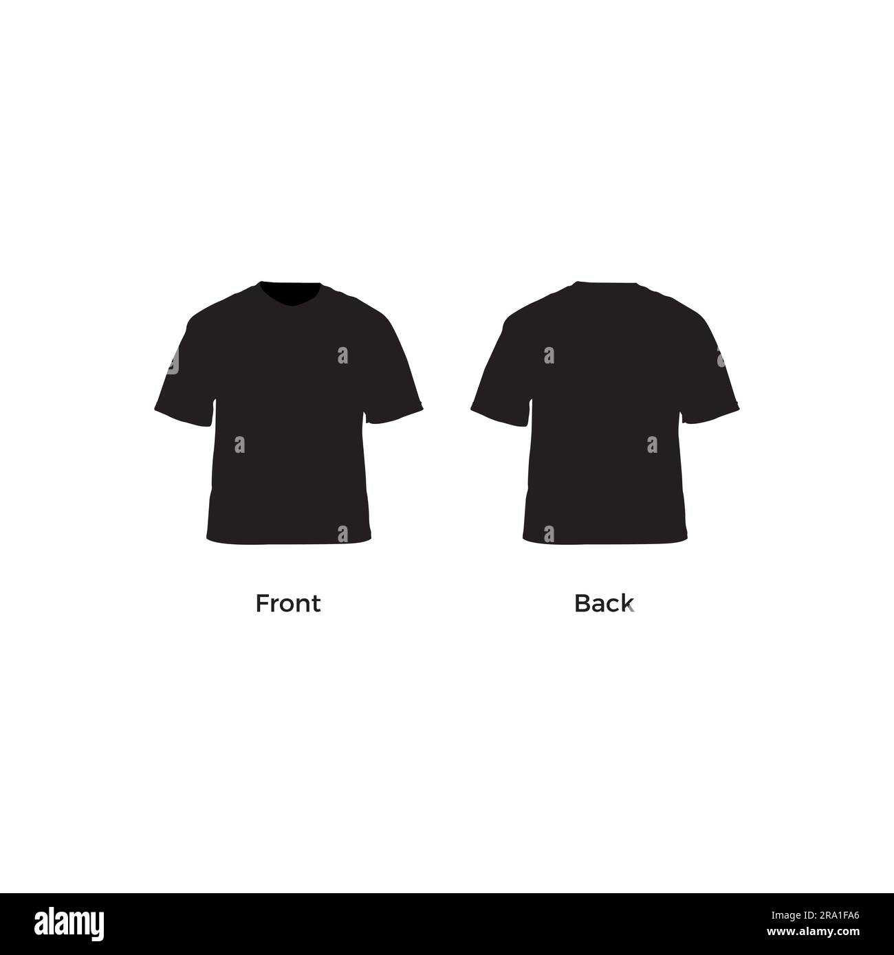 Tshirt Black Blank Vector. Tshirt Vector Illustration Stock Vector ...