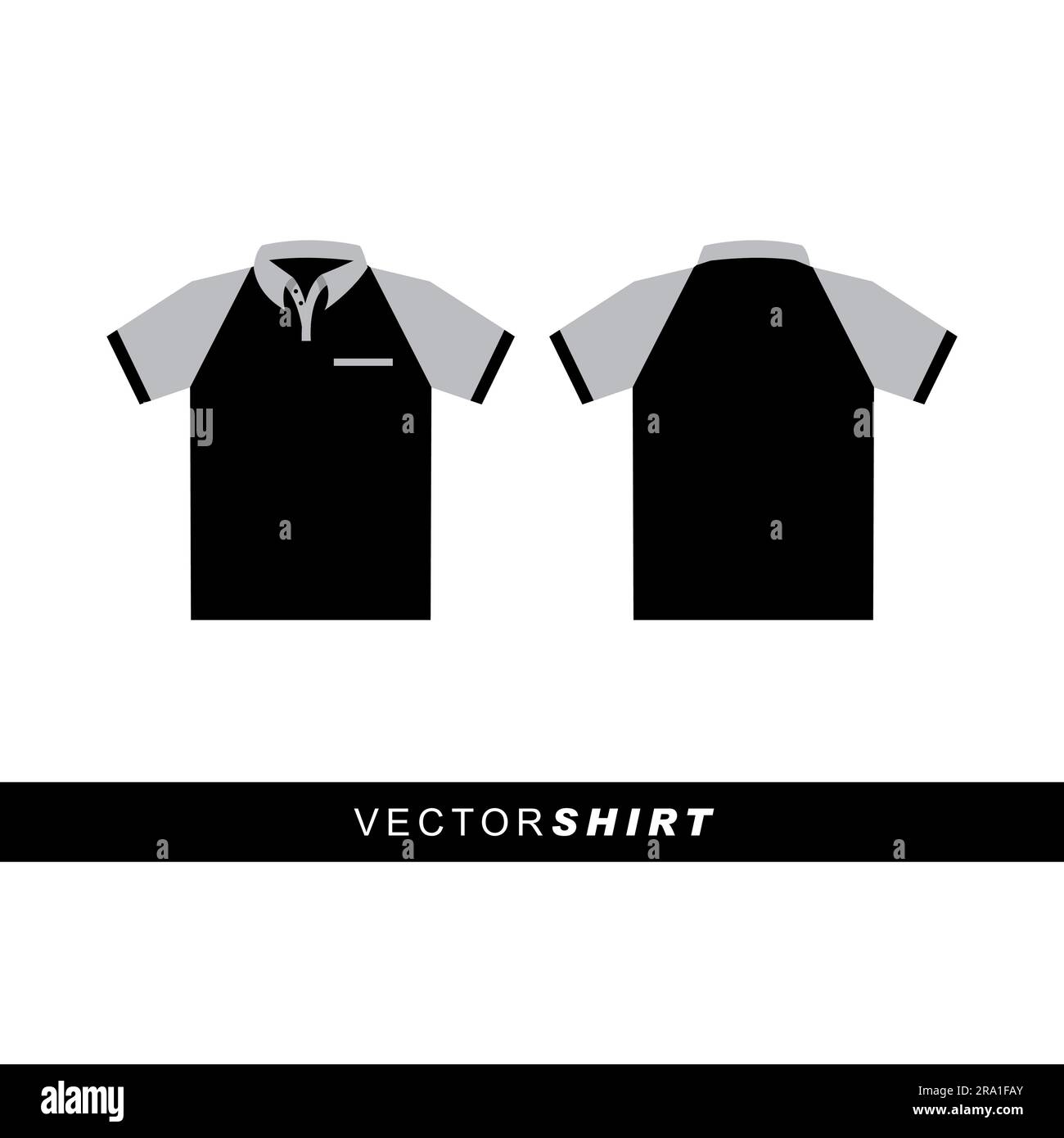 Vector Shirt Template. Blank Tshirt Vector Illustration Stock Vector