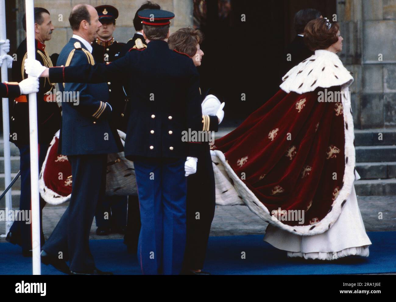 Koninginnedag, 30. April 1980, Königin Beatrix der Niederlande Stock Photo