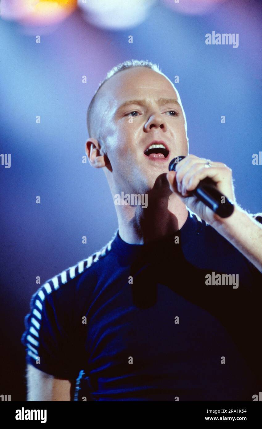 Jimmy Somerville, geboren in Glasgow, britischer Pop Sänger, bei einem