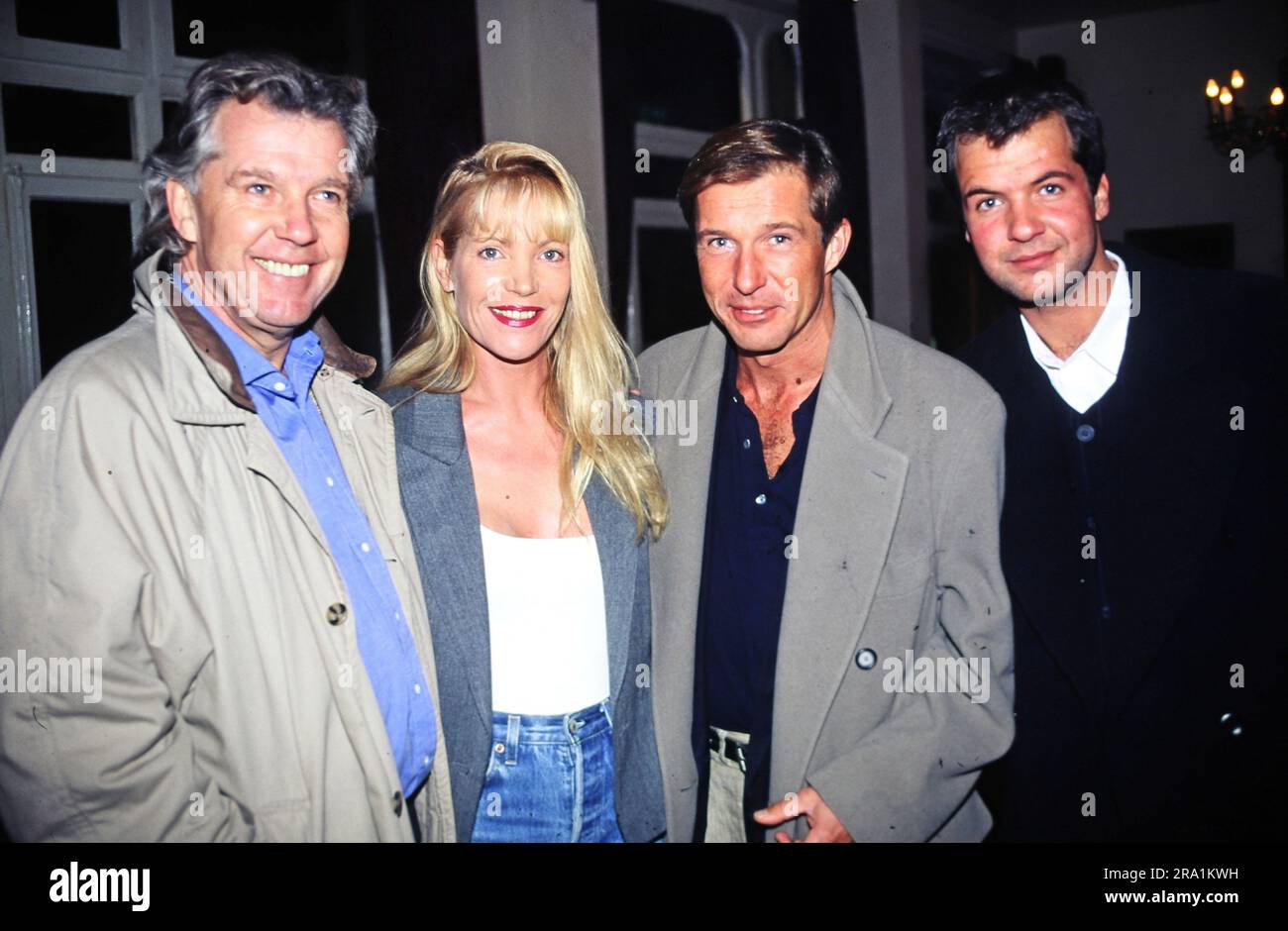 Christina Keiler mit Ehemann Michael Lesch, deutscher Schauspieler, und Schauspielkollege Marek