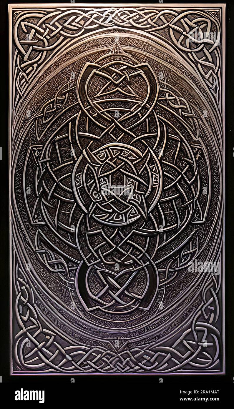 Viking / Celtic Knotwork Design Stock Photo