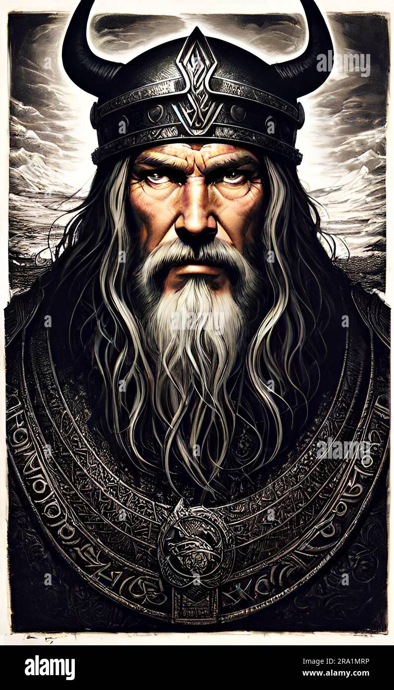 Viking warrior artwork hi-res stock photography and images - Alamy