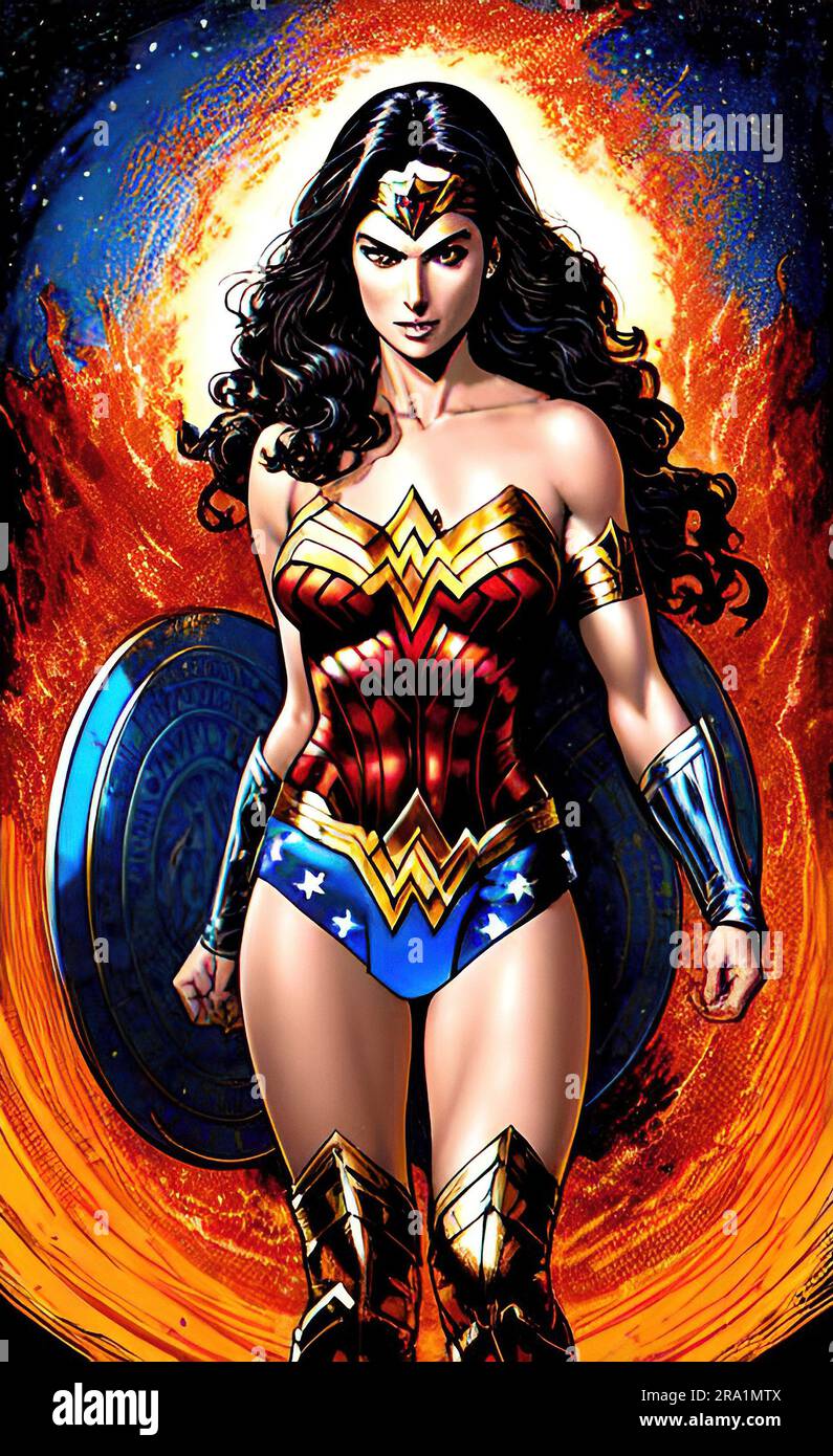 Wonder woman comics hi-res stock photography and images - Alamy