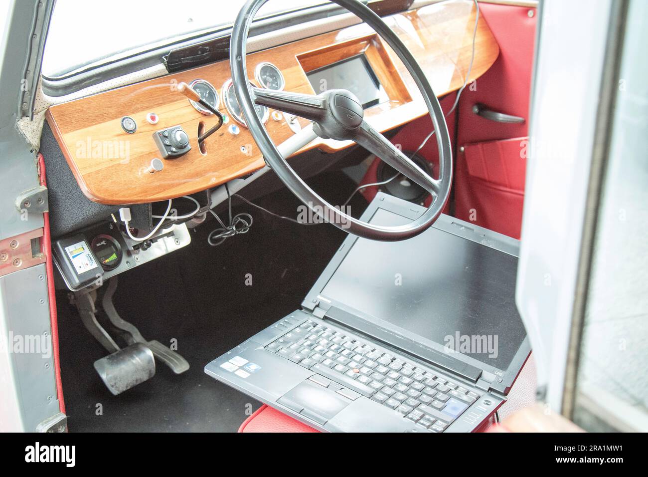 Classic cars converted to electric Stock Photo Alamy