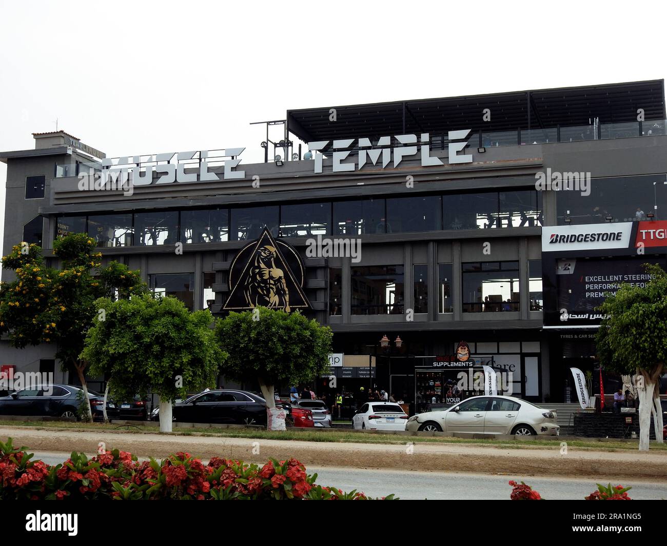 Cairo, Egypt, June 6 2023 Muscle Temple Gym Physical fitness center in New Cairo Egypt, unique