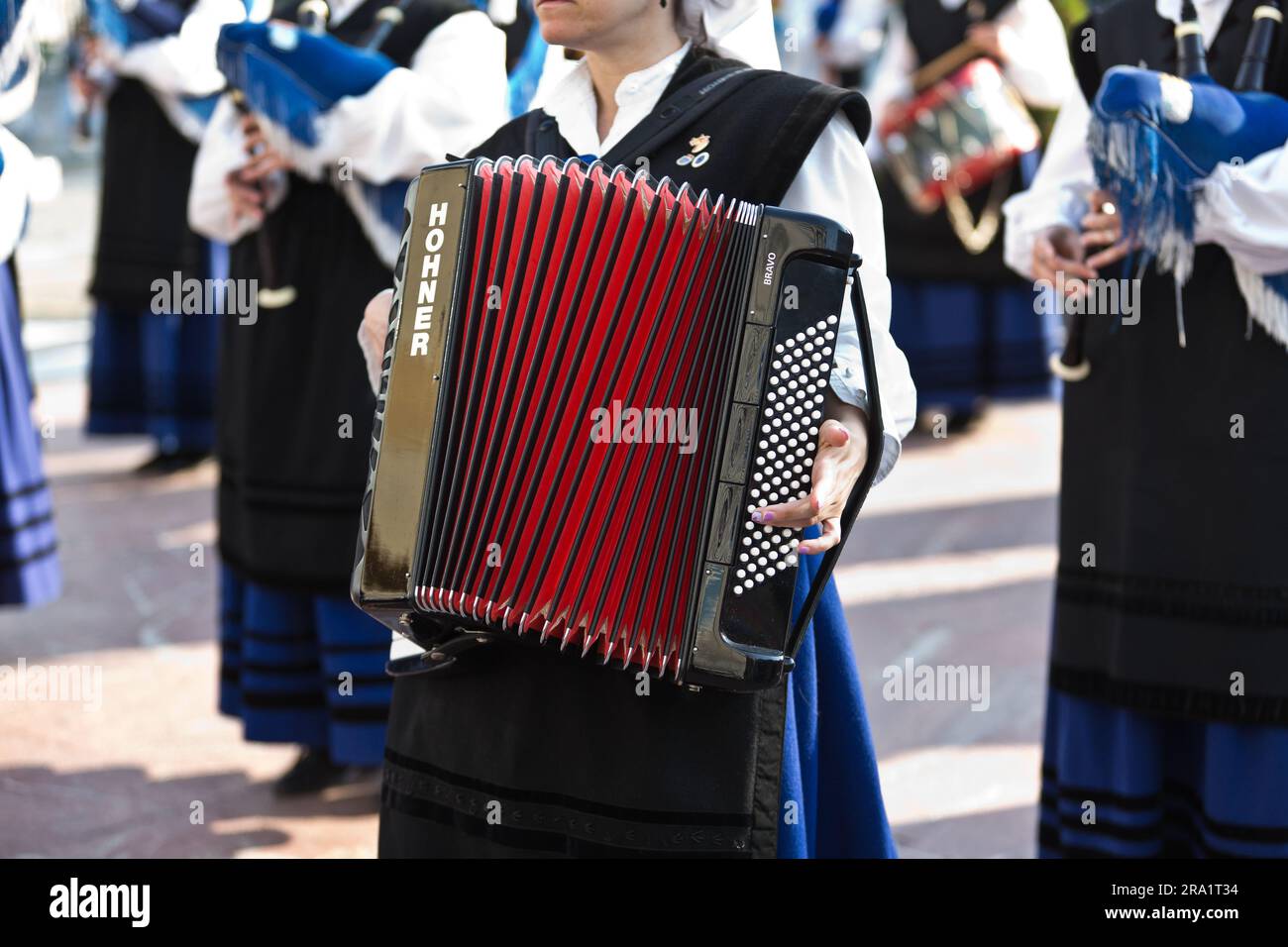 Royal bagpipe band from the city of Oviedo, northern Spain. There are
