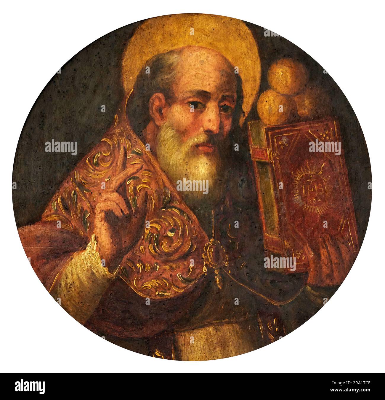 S. Nicola da Bari - olio su tela - pittore siciliano dell’inizio del 