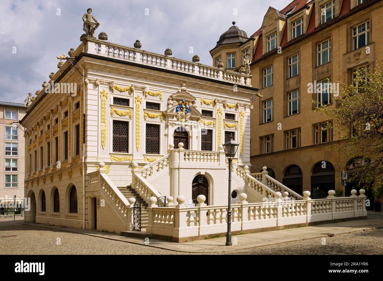 old stock exchange in the old town, Germany, Saxony, Leipzig Stock Photo
