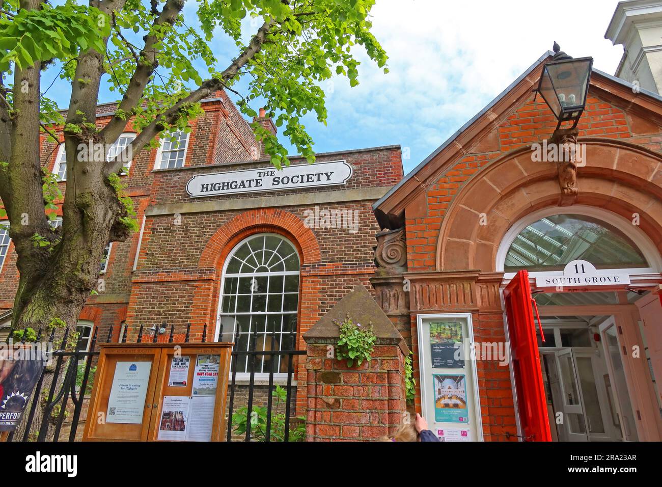 The Highgate Society building at 11 South Grove, Highgate, London, home to the local community and conservation organisation Stock Photo