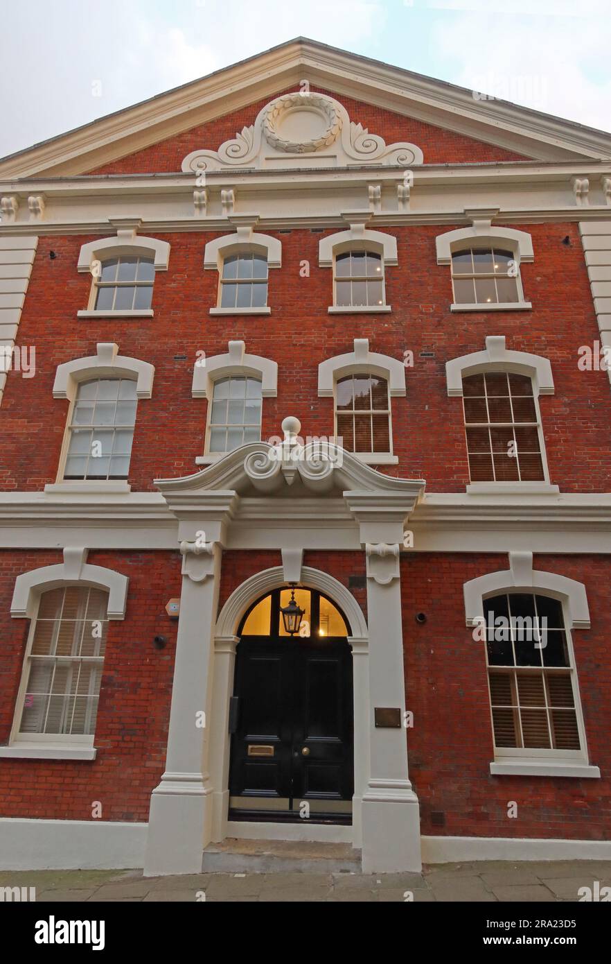Kendalls Hall apartments, a converted historic building on New End in Hampstead, north London, England, UK , NW3 1DR Stock Photo