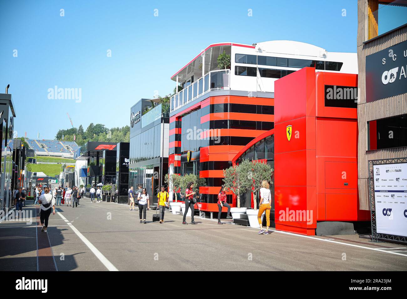 General Paddock view during the Austrian GP, Spielberg 29 June-2 July ...