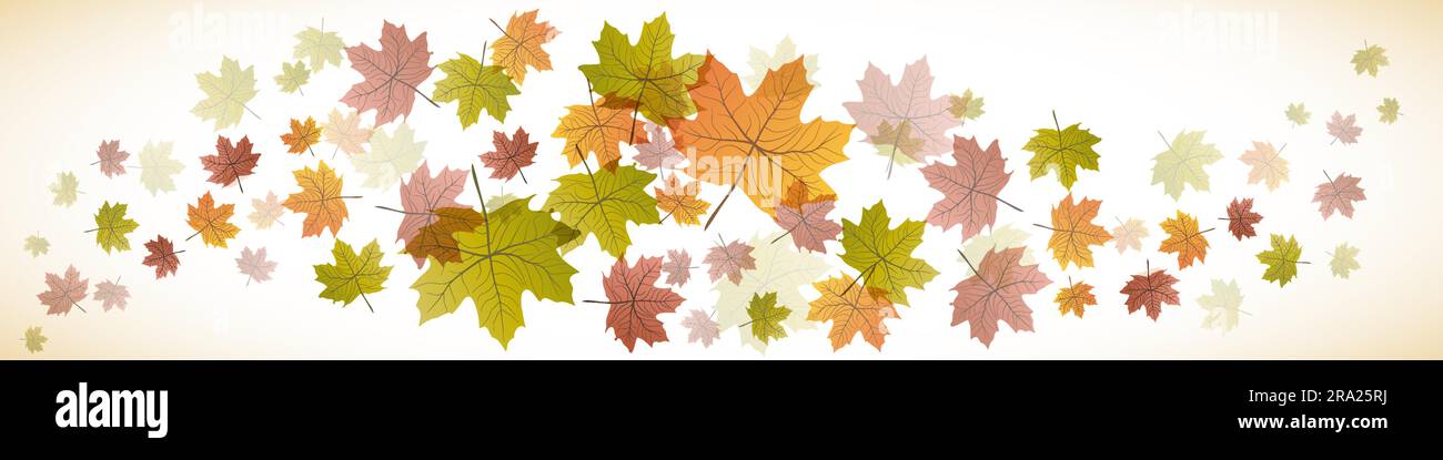 Autumn with fall leaves. Vector banner Stock Vector Image & Art - Alamy