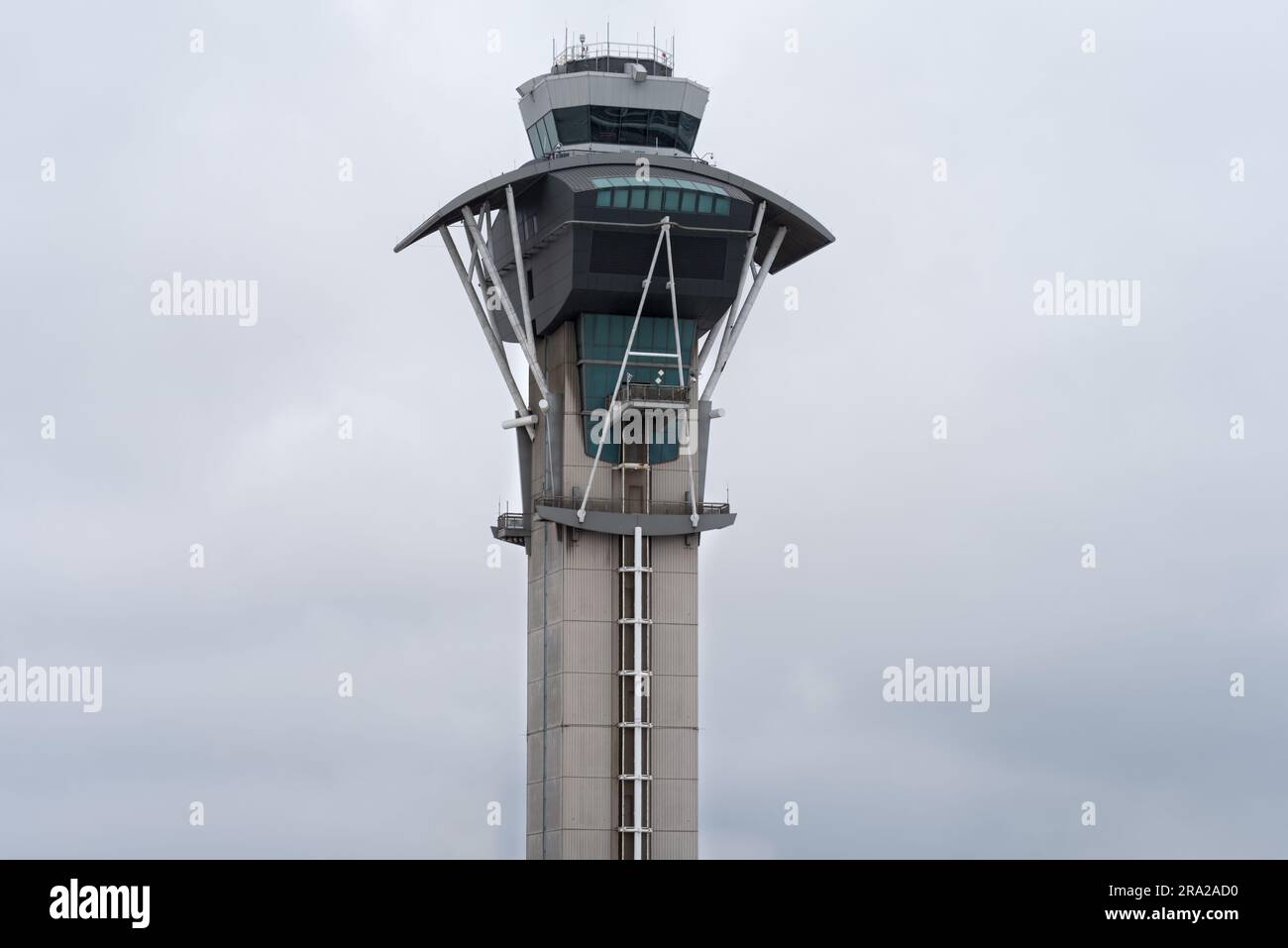 Los Angeles International Airport, LAX, air traffic control tower shown