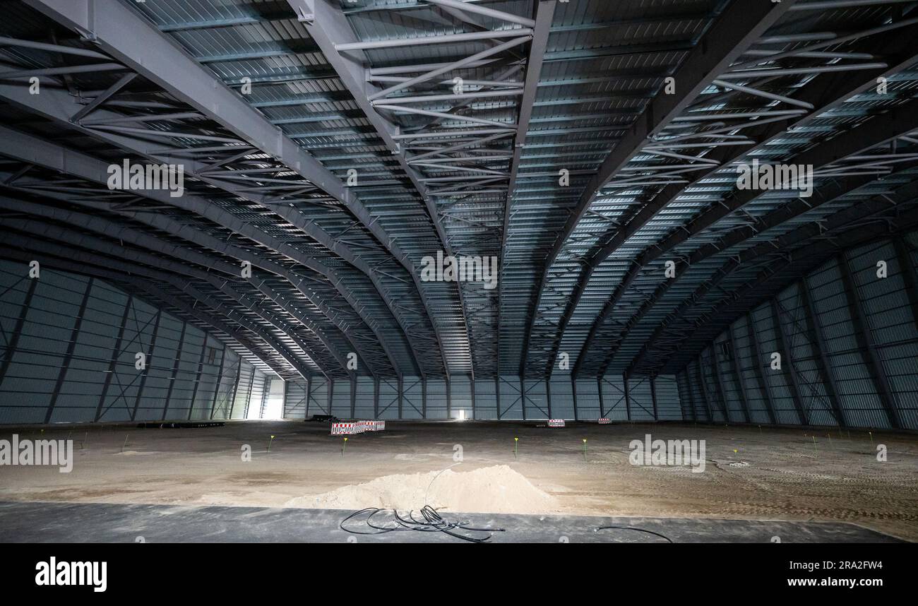 Munster, Germany. 30th June, 2023. View into the salvage hall at the