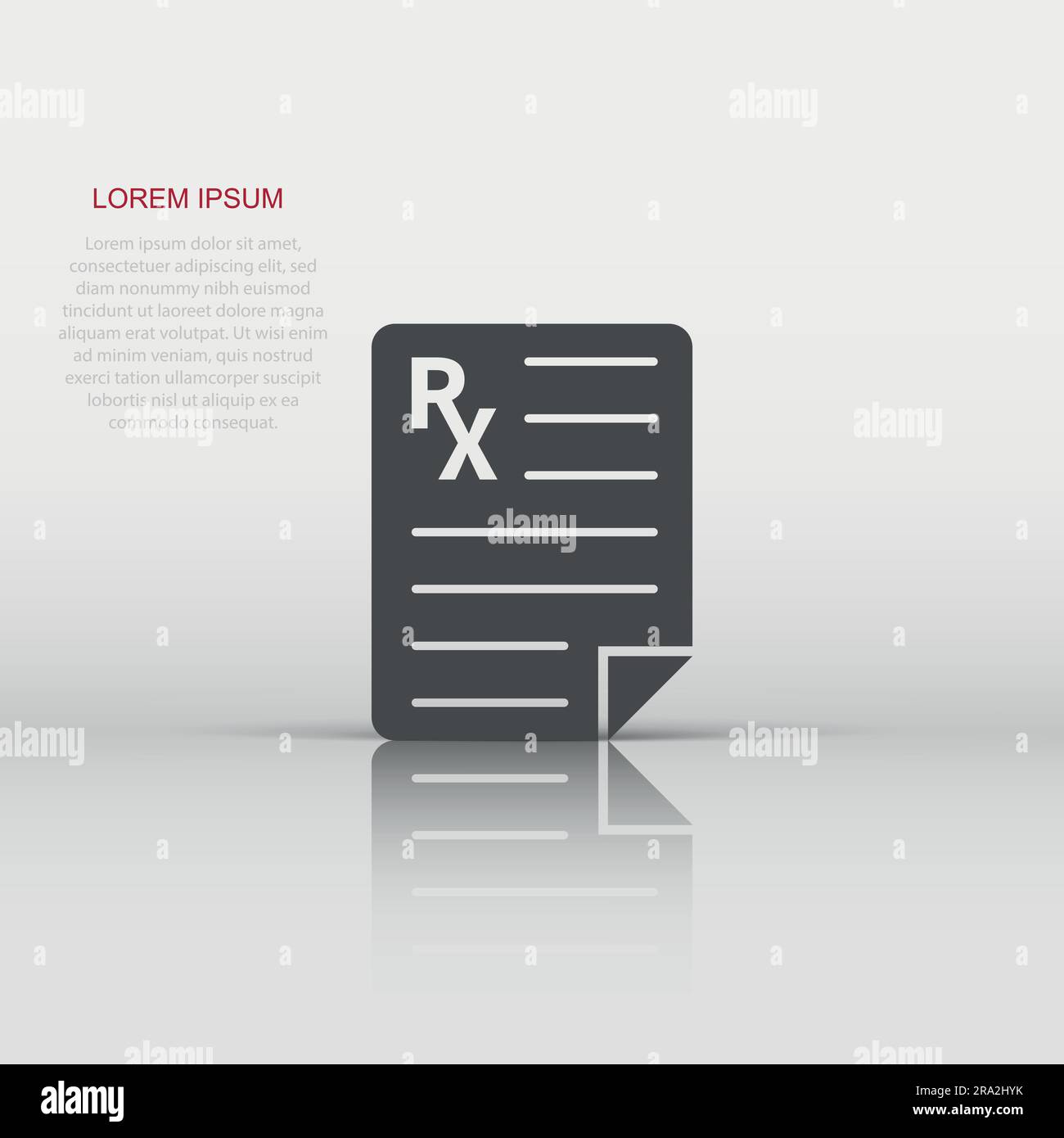 Rx paper Stock Vector Images - Alamy