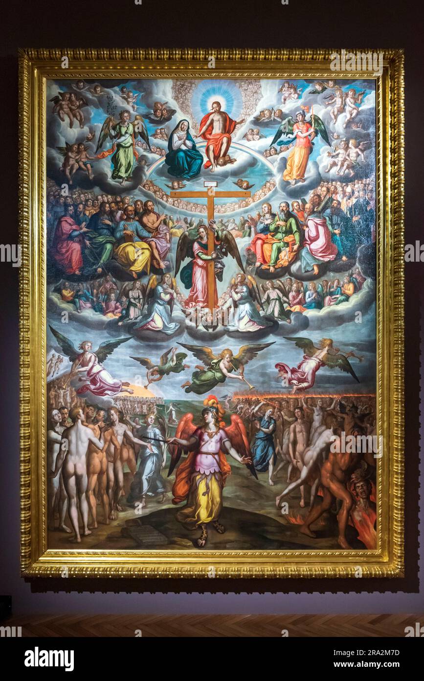 France, Tarn, Castres, Goya Museum, Last Judgment by Francisco Pacheco Stock Photo