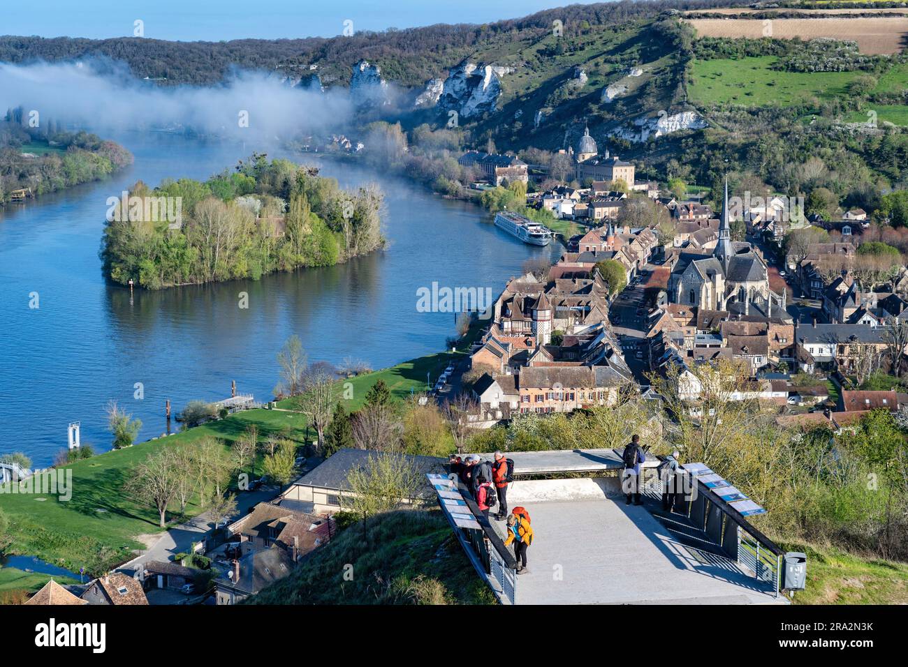 France, Eure, Les Andelys, Seine valley Stock Photo