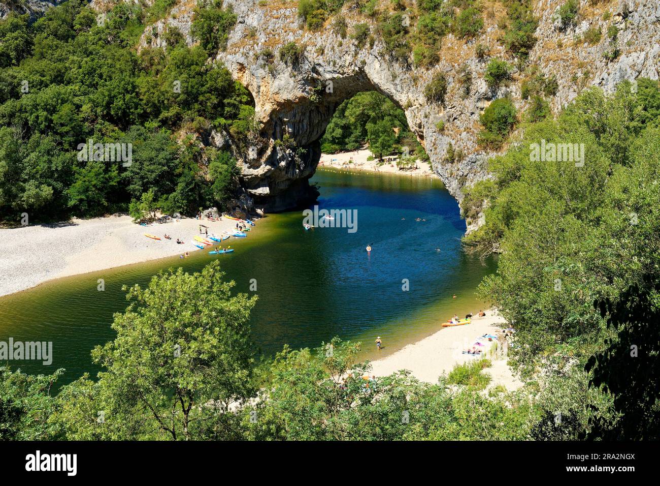France, Ardeche, Vallon Pont d'Arc, The gorges of the Ardeche (National ...