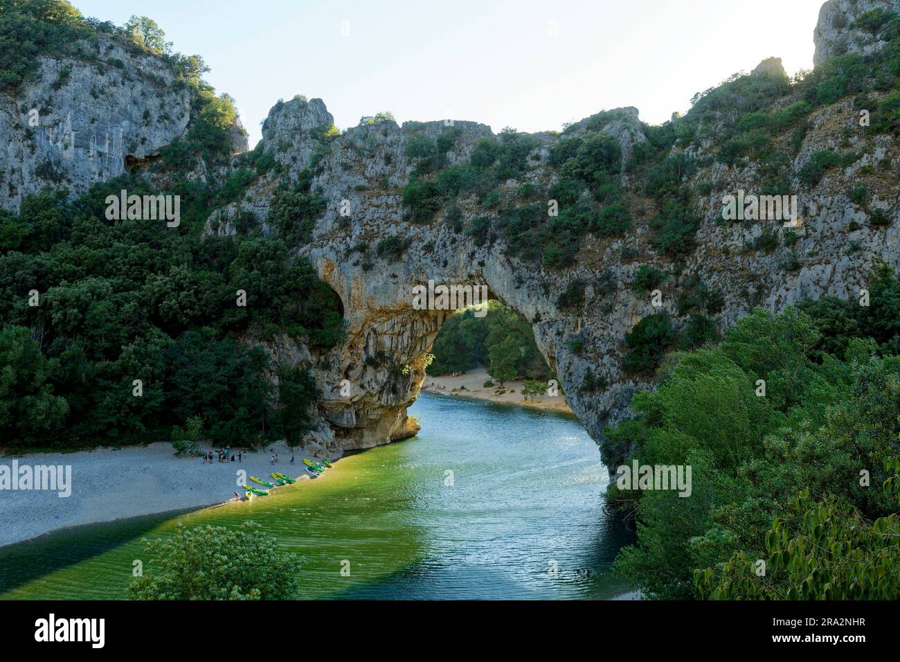 France, Ardeche, Vallon Pont d'Arc, The gorges of the Ardeche (National ...