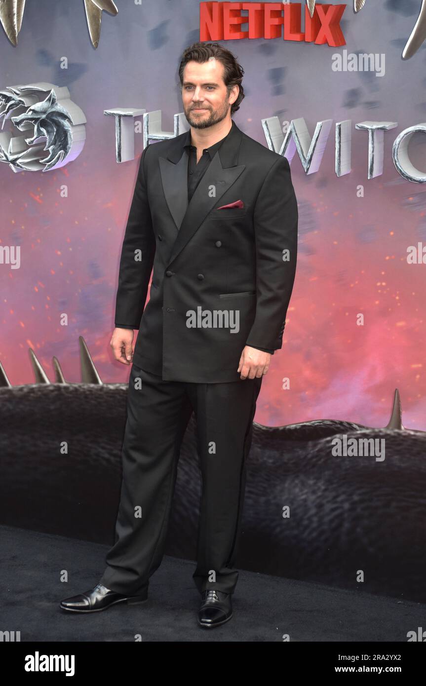 28 June 2023. Henry Cavill at the UK Premiere of Netflix 