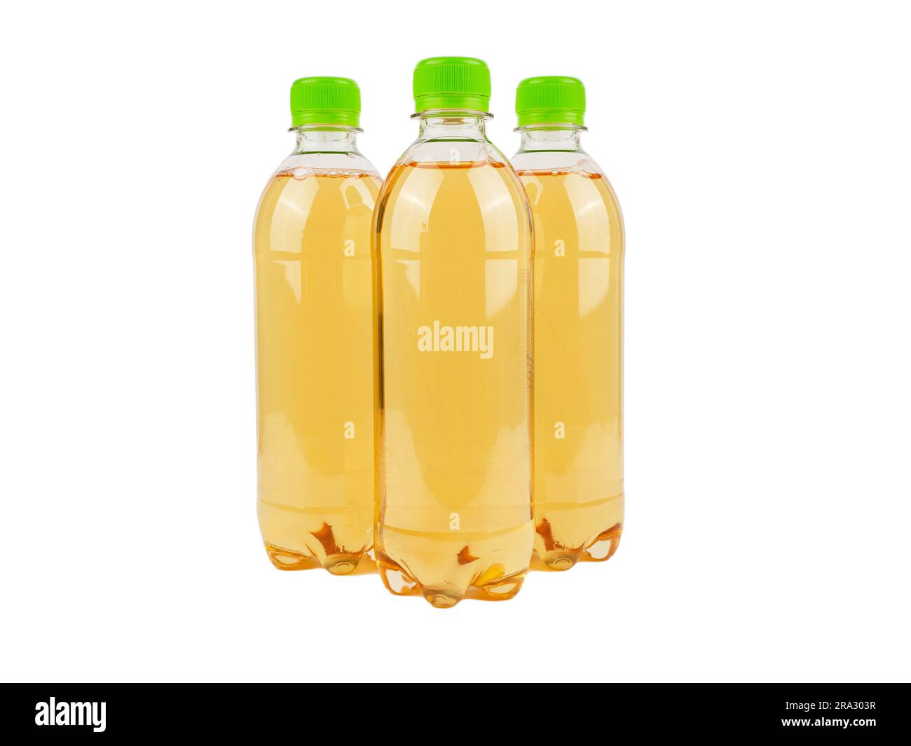 Apple vitamin water isolated on white background. Apple drink Stock